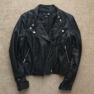Faux leather jacket